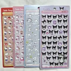 サンリオ　ボンボンドロップシール　ミニ　4枚セット