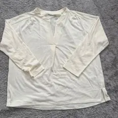 ★スピード配送★earth 七分袖カットソー　フリーサイズ