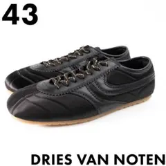 新品 DRIES VAN NOTEN シルク混 レザースニーカーのサムネイル