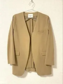 新品｜イエナ リネンコットンノーカラージャケット ブルゾン 麻 羽織り