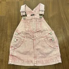 GAP ピンクデニムオーバーオール 90cm