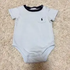 Ralph Lauren ライトブルー ロンパース 6-9M ボディスーツ　半袖