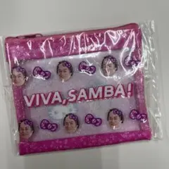 マツケンサンバ ハローキティ　クリアラメポーチ ピンク