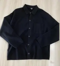 UNIQLO ミラノリブシャツカーディガン　xl ブラック