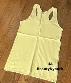 BEAUTY&YOUTH イエローワッフルタンクトップのサムネイル