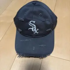 ホワイトソックス グレー ダメージキャップ