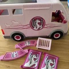 新品プレイモービル PLAYMOBIL 馬運搬車とおまけ