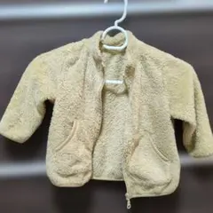 UNIQLO フリースジャケット 90cm ベージュ
