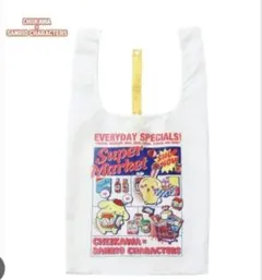 ちいかわ　サンリオ　エコバッグ　ホワイト