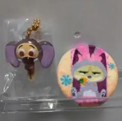 ズートピア　ブラインドふわふわ缶バッジ　フィニック＋アイスキャンデーフィニック