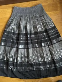 フレアスカート フリーサイズ　ウエストゴム　リバーシブル