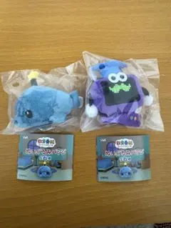 教育番組 ガチャ ぬいぐるみバッチ タマ（退化） はかせ