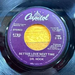 EP) DR. HOOK Better Love Next Time 送料込み