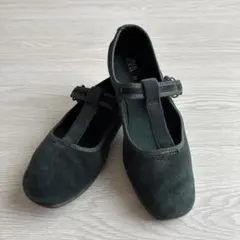 ZARA＊ベロアTストラップシューズ＊size 31