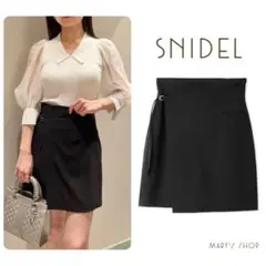 SNIDEL ラップスカショーパン　キュロット　スカパン
