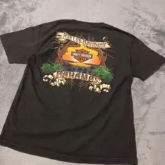 HARLEY-DAVIDSON Y2K プリントTシャツ　L