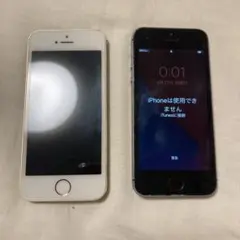 【ジャンク】iPhone SE スペースグレー & 5s ゴールド セット