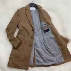 新品未使用 エディフィス イタリア製高級生地 ロング丈 キャメル Sサイズ 新品未使用 エディフィス イタリア製高級生地 ロング丈 キャメル S