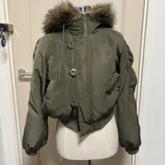 INGNI オリーブ ファー付き MA-1ジャケット