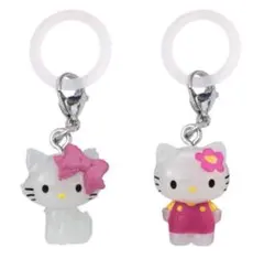 ハローキティ めじるしアクセサリー 2個セット カプセルトイ ガチャ