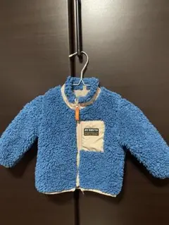 ボア素材 アウター 青 95cm