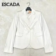 ESCADA エスカーダ テーラードジャケット 1B コットン 白のサムネイル