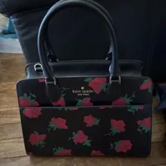 【お値下げ不可】kate spade NEW YORK ローズ柄 ハンドバッグのサムネイル