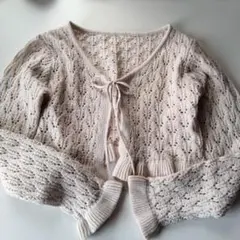 GRL レース編み クロップドカーディガン F