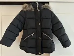 ZARA KIDS ブラックダウンコート 110サイズ