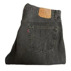 90s USA製 LEVI’S 501 先染め ブラック ジーンズ デニムパンツ