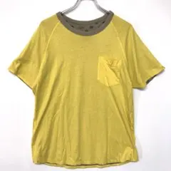 ABAHOUSE 00s ドメスティック古着 無地×モノグラム リバースTシャツ