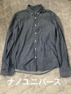 美品　ナノユニバース　シャツ　Mサイズ
