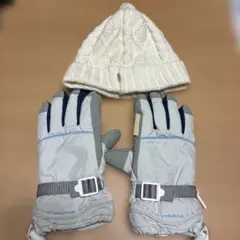 L.L.Bean ケーブル編み帽子とミストラルスキーグローブセット