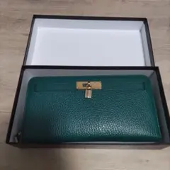 傳濱野】ギャルソン長財布ソフィーユ （アンティークグリーン) 美品