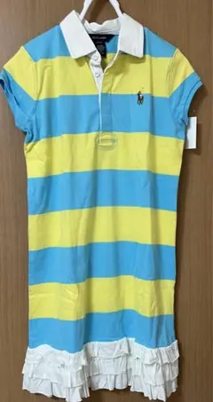 新品タグ付　ポロラルフローレン　サイズ16XL 上品フリル　ワンピース　大人OK