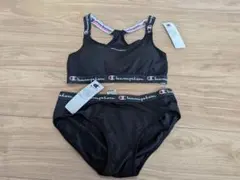 チャンピオン　レディース　スポブラ　ショーツ　2点セット　М　黒　下着　新品