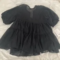 3wayバルーンスリーブティアードシアーシャツ