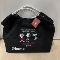 スヌーピー　刺繍軽量　2way トートバッグ