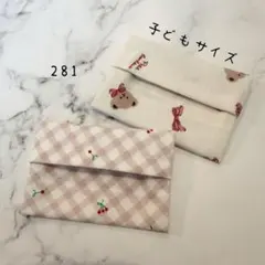 【281】ミニサイズ　ポケットティッシュケース　２個セット