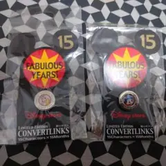 Disney Store 15周年記念飾りボタンセット