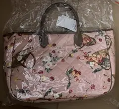 ピンクハウス 野ばらとチェリープリントバッグ
