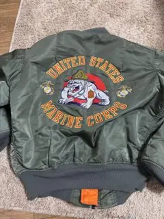 MA-1 アルファ社製　90s USA製　背面パッチ有　レアアイテム