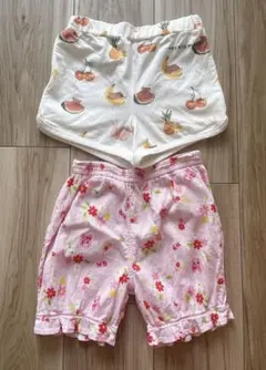 ジェラートピケ　ミキハウス　ショートパンツ 2点セット 女の子 90-100cmのサムネイル