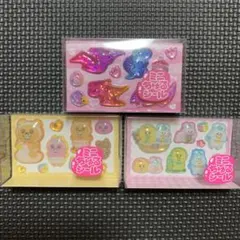 おぱんちゅうさぎ んぽちゃむ 恐竜 ミニちゅるシール 3種セット