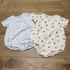 バースデイ　ロンパース　サイズ80 男の子　2枚セットのサムネイル