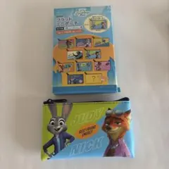 ズートピア フラットミニポーチ ジュディ＆ニック