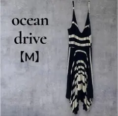 一点物⭐︎ ocean drive 【M】ストライプ ノースリーブ ワンピース
