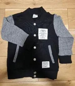 CHANNEL ボタン付き　ジャケット 黒・グレー　100サイズ