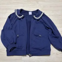 axes femme kids ネイビー カーディガン