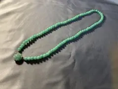 翡翠ビーズネックレス(ビンテージ)